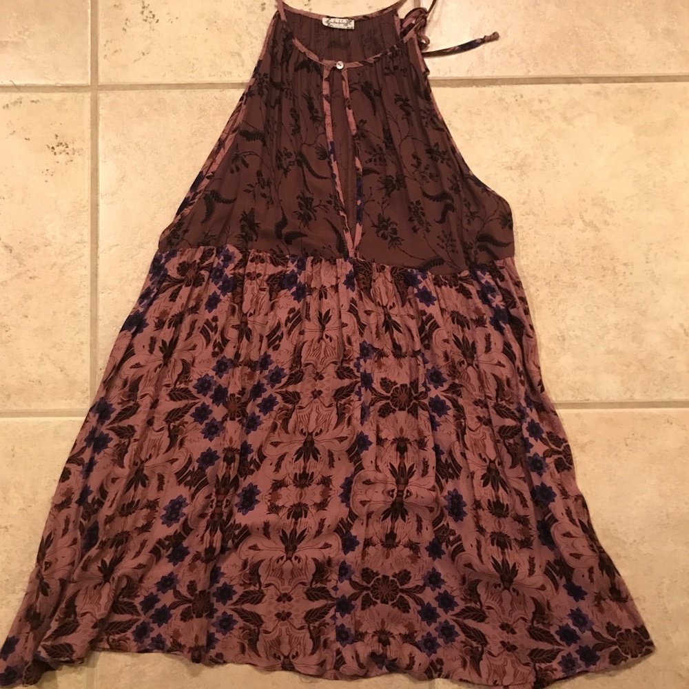 Free People purple shift dress